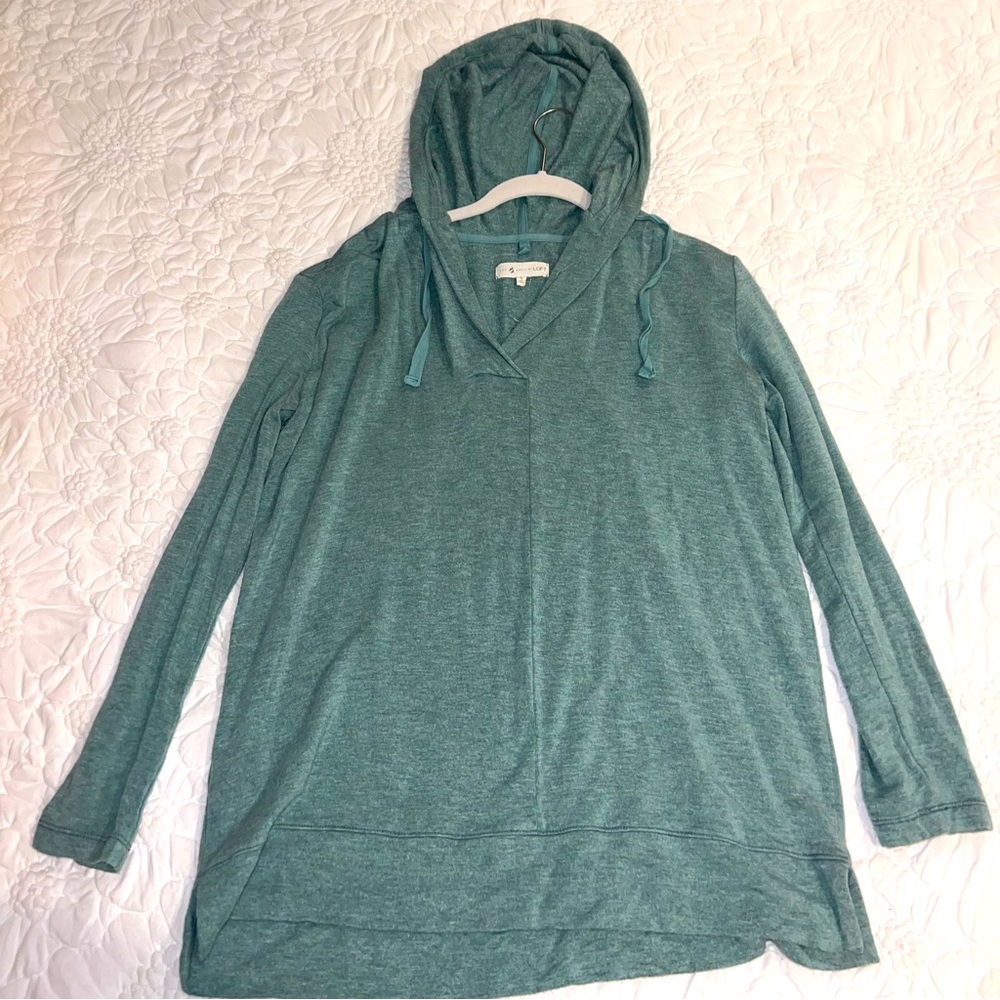 Lou grey green hoodie